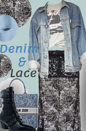 denim and lace