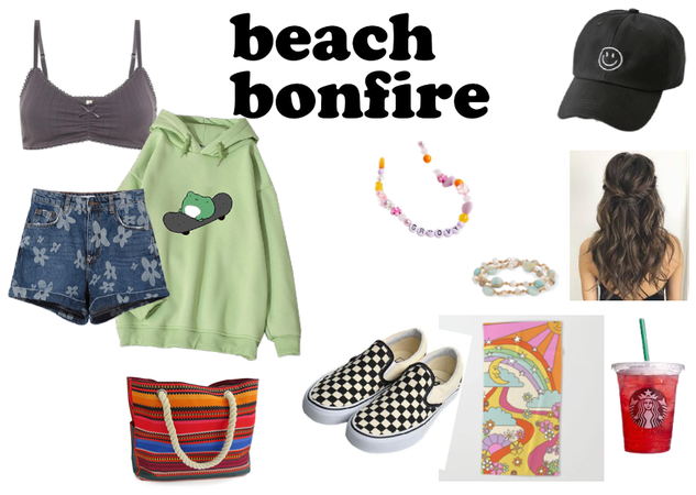 Summer Beach Bonfire