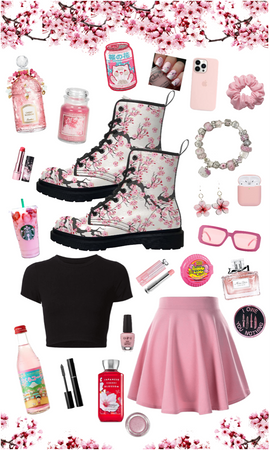 cherry blossom boots