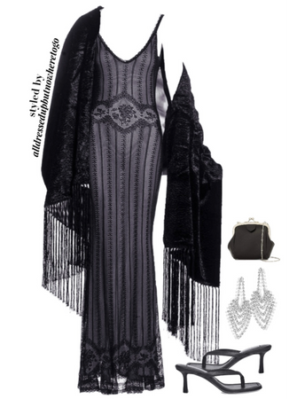 Virtual Styling: Dior 90s Gown & Fringed Shawl