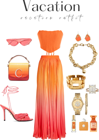 Orange Outfit - Vacation Outfit