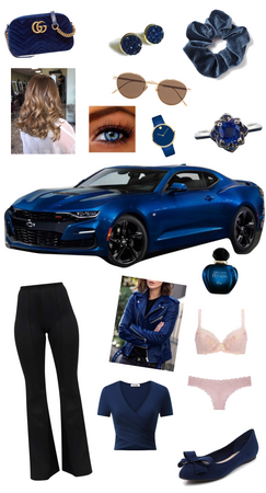 🩵💙 blue camaro + matching outfit 💙🩵