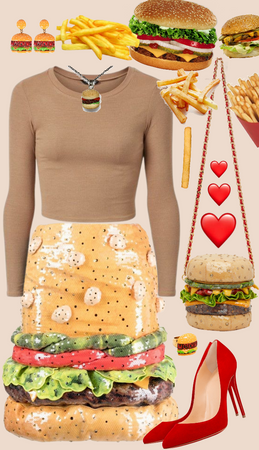 🍔Fugly burger skirt🍔