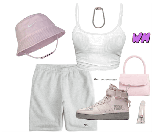 Nike Sweatshorts x Pastel Pink