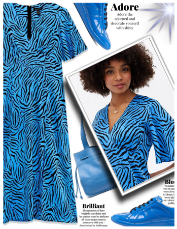blue tiger print
