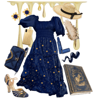 Gold and Navy Book