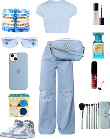 outfit blue six things blue