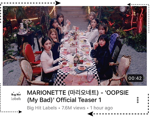 MARIONETTE (마리오네트) “OOPSIE (My Bad)” MV Teaser 1