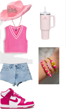 Pink Preppy Outfit