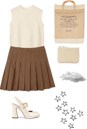 school/college girl outfit