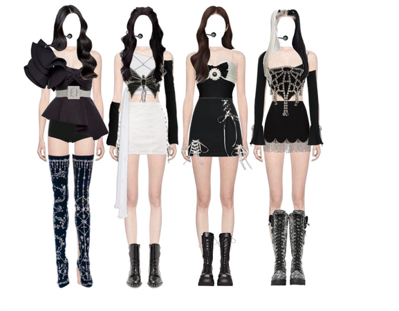 4 members stage outfit