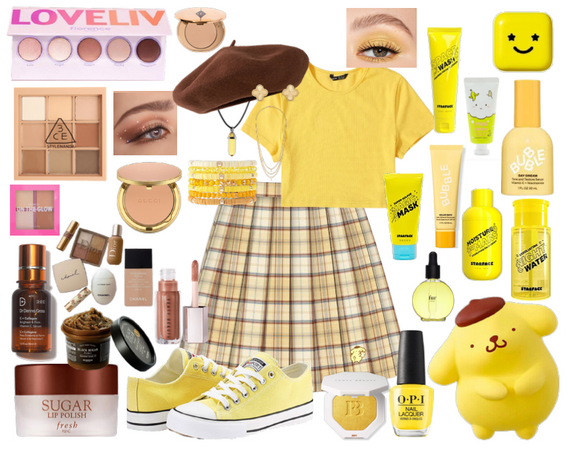 Pompompurin Inspired Outfit 💛🤎💛🤎💛