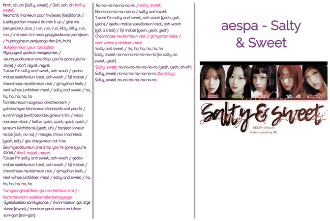 aespa 'Salty & Sweet' ARA Lines 5th Member