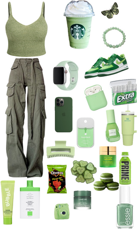 green girl aesthetic