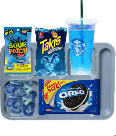 blue theme candy tray