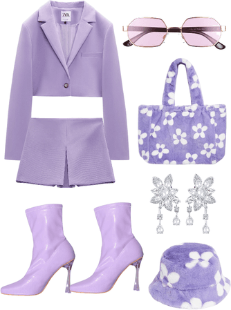purple outfit !