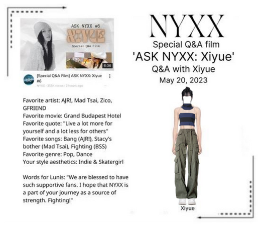 NYXX (닉스) [𝐗𝐈𝐘𝐔𝐄] [Q&A FILM] Ask NYXX #6