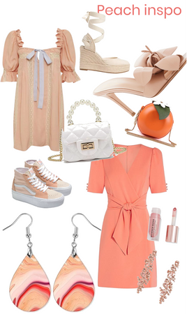Peach outfit inspo