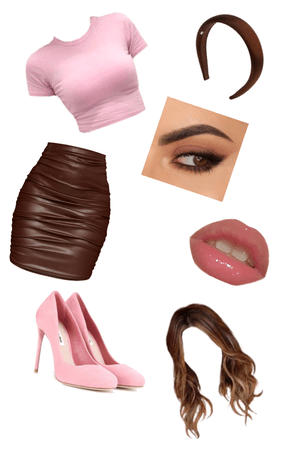 brown and pink