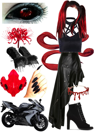 Ghoul Stephanie “Sapphire” Rose Doom The Hedgehog-Jackal survival outfit #1