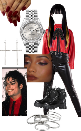 dancing to Liberian girl with Michael