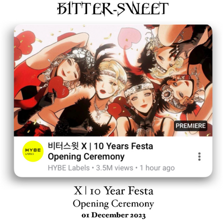 BITTER-SWEET 비터스윗 X Festa Opening Ceremony