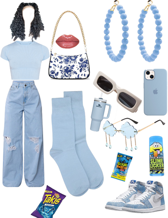 what I will wear to school ( blue edition)