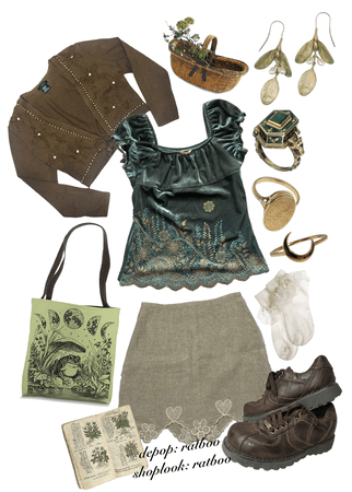 outfit for your first day of witch school on poison plants
