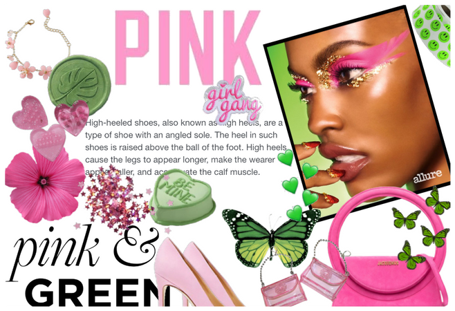 PINK+GREEN!!💗
