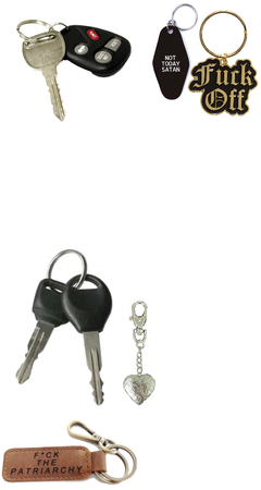 home keys and vehicle keys
