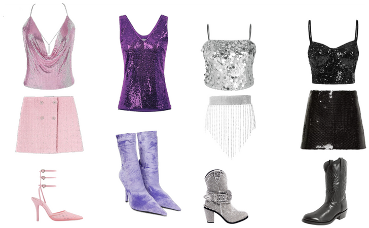 Lover, Speak Now, Fearless, Reputation Outfits