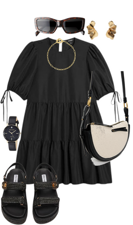 Black dress styling
