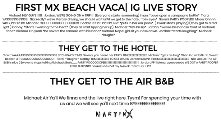 MARTINX FIRST BEACH VACA| Story