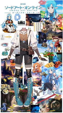 sword art online asuna blue 💙 fairy