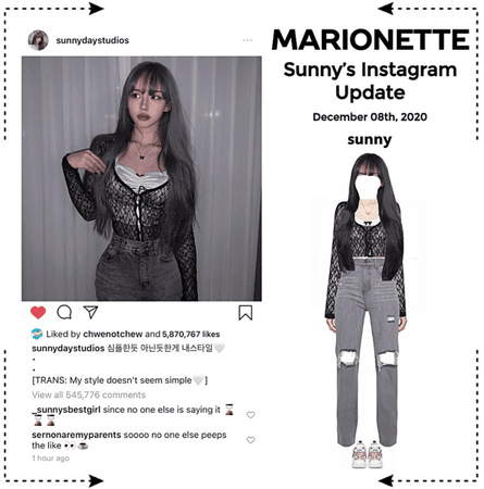 MARIONETTE (마리오네트) [SUNNY] Instagram Post