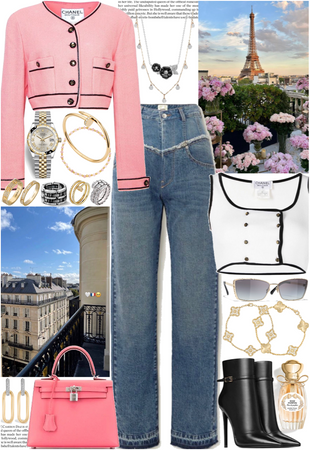 Elegant entrancing outfit for a fun day at Paris