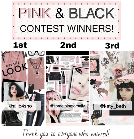 Pink & Black Contest Winners