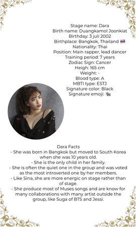 Muses - Member profile: Dara