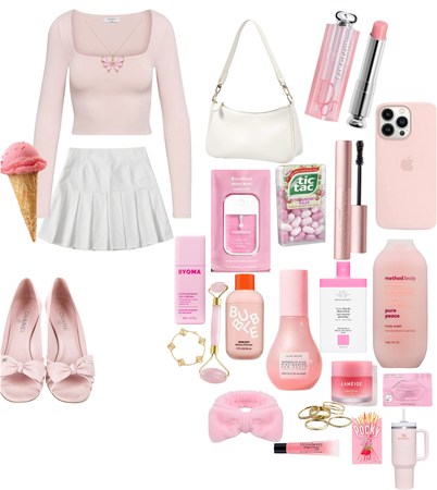 aesthetic pink fit