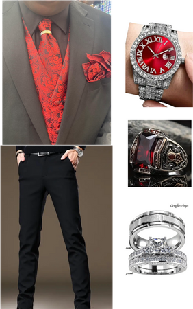 Black and Red Prom Inspo