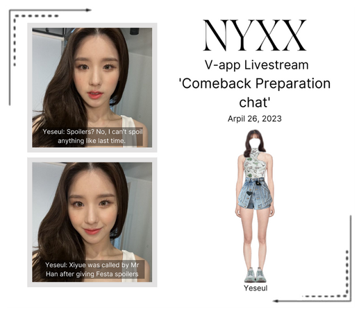 NYXX (닉스) [𝐘𝐄𝐒𝐄𝐔𝐋] V-app Livestream