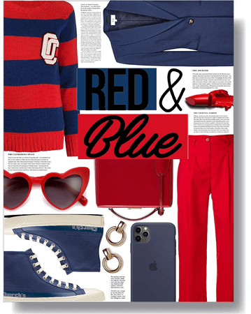 red & blue mood ❤️💙