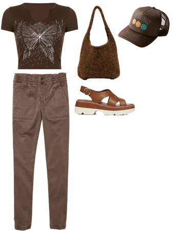 Brown vintage outfit