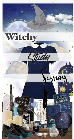 Witchy Study Session - Blue Witch