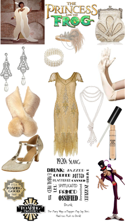1920s New Orleans princess and the frog style