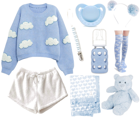 Agere Blue Cloud Bear Outfit