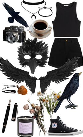 crow/raven Therian outfit