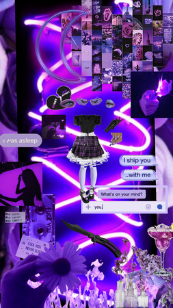 purple gothic outfit :)