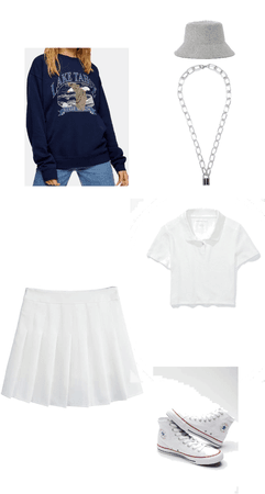 tennis /vsco girl outfit