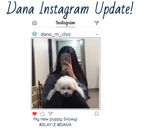 Dana fifth Instagram Update